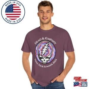 Unisex Garment Dyed T-Shirt Featuring Dead Classic